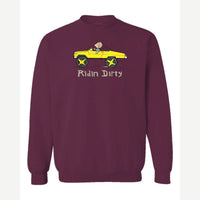 Ridin' Dirty (Toy Car) — Crewneck Sweatshirt / Maroon