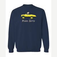 Ridin' Dirty (Toy Car) — Crewneck Sweatshirt / Navy
