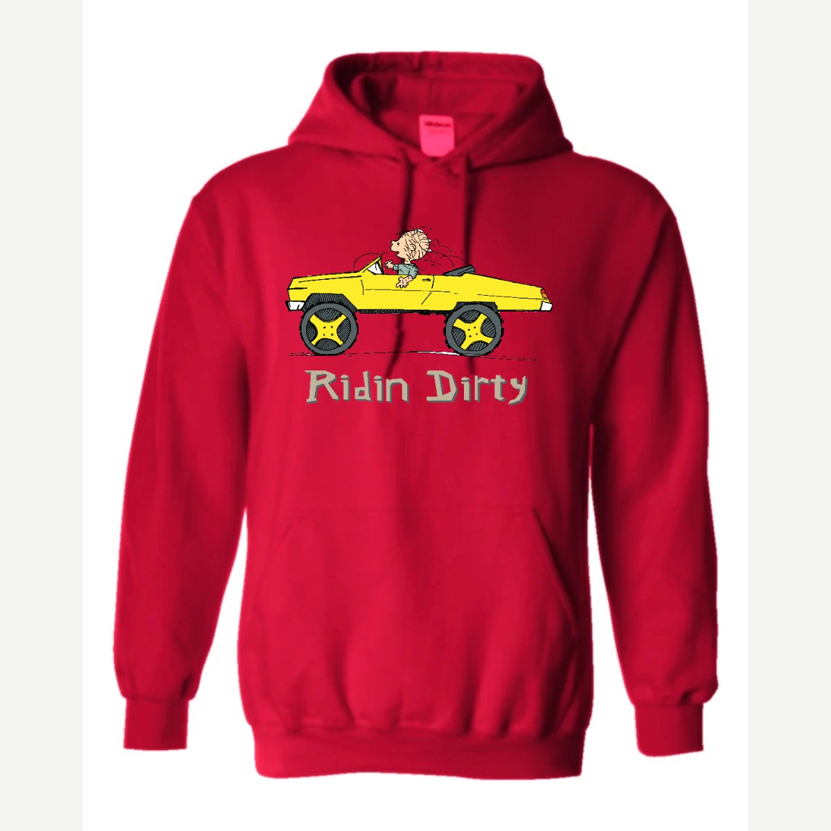 Ridin' Dirty (Toy Car) — Hoodie / Red