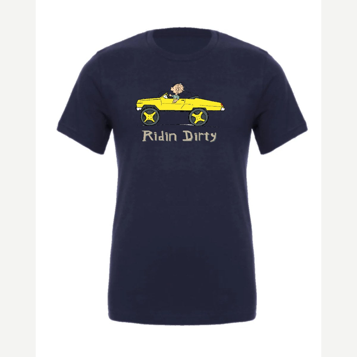 Ridin' Dirty (Toy Car) — Premium Tee / Navy