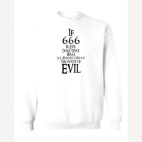Root of Evil — Crewneck Sweatshirt / White