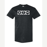 Run, Eat, Sleep — Classic Tee / Black