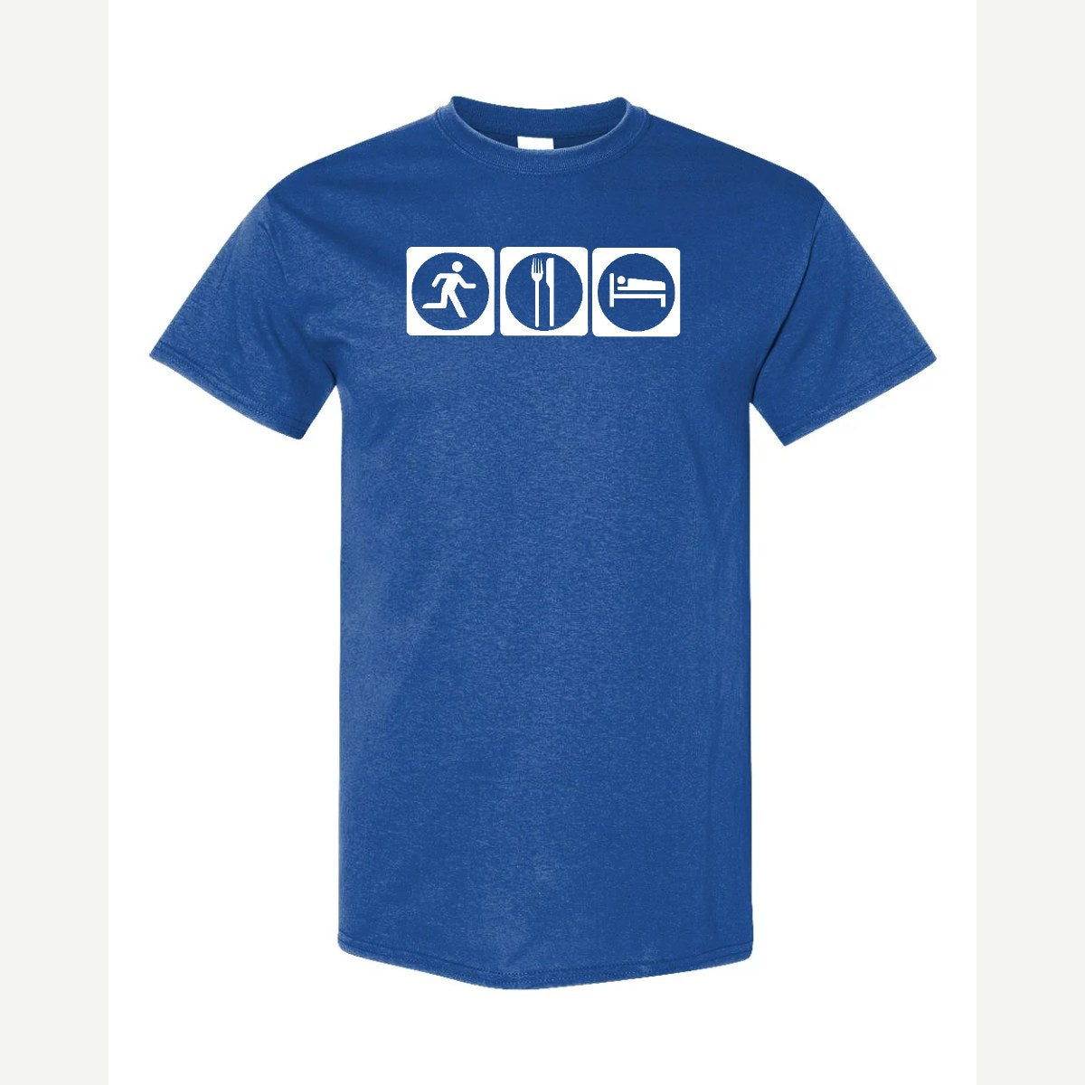 Run, Eat, Sleep — Classic Tee / Royal