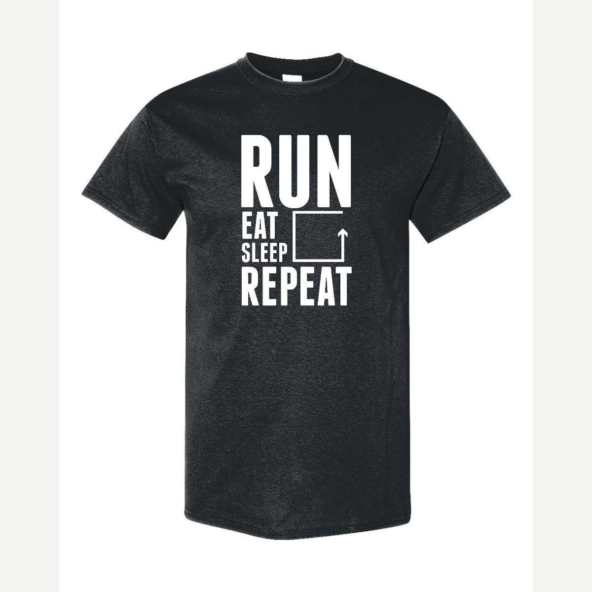 Run Eat Sleep Repeat — Classic Tee / Black