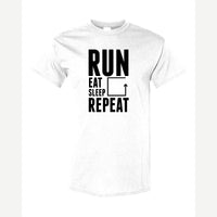 Run Eat Sleep Repeat — Classic Tee / White