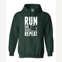 Run Eat Sleep Repeat — Hoodie / Forest Green