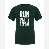 Run Eat Sleep Repeat — Premium Tee / Forest