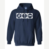 Run, Eat, Sleep — Hoodie / Navy
