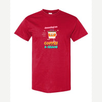 Running on Coffee & Chaos — Classic Tee / Red