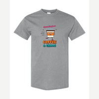 Running on Coffee & Chaos — Classic Tee / Sport Grey