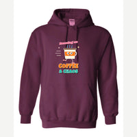 Running on Coffee & Chaos — Hoodie / Maroon