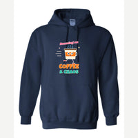 Running on Coffee & Chaos — Hoodie / Navy
