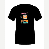 Running on Coffee & Chaos — Premium Tee / Black