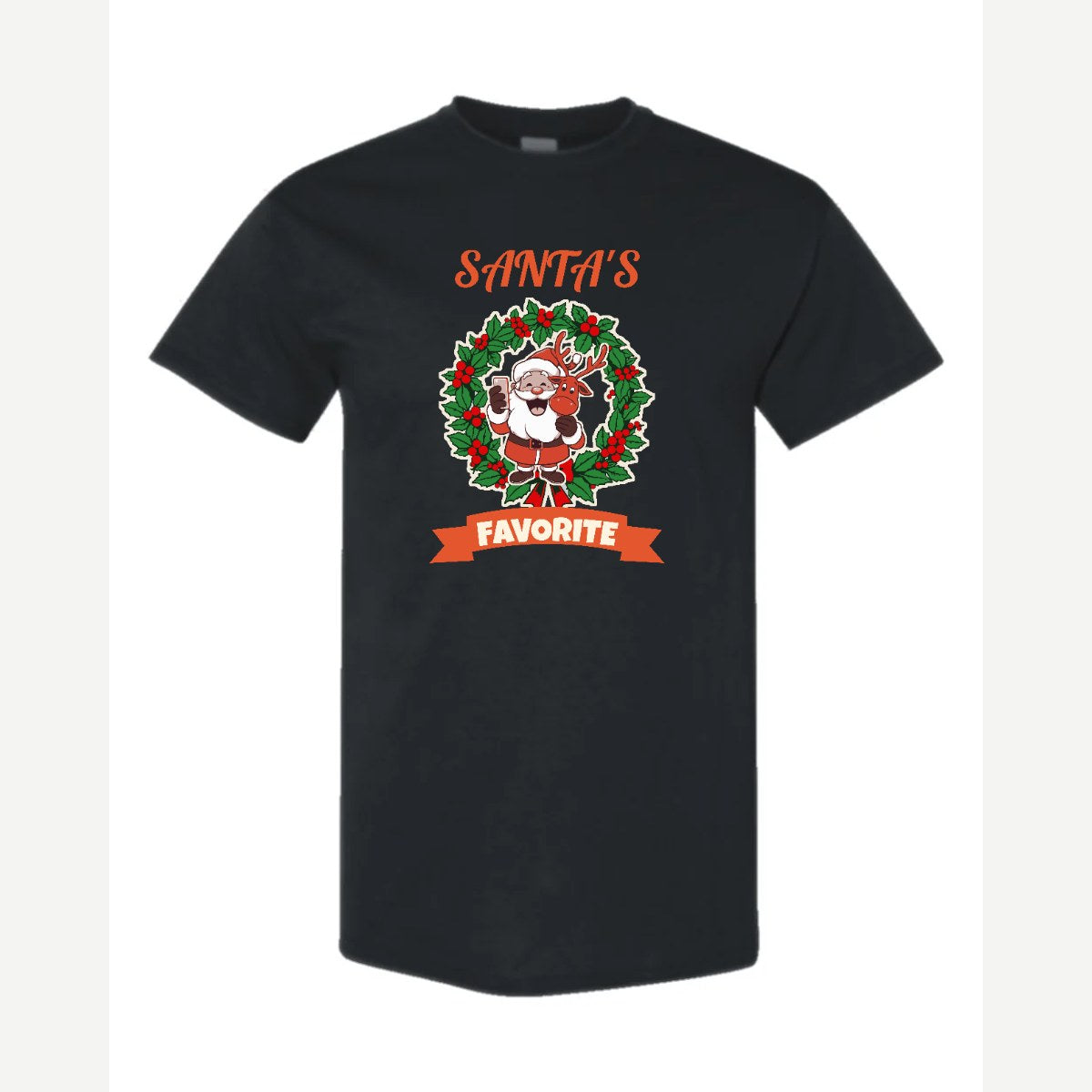 Santa's Favorite — Classic Tee / Black
