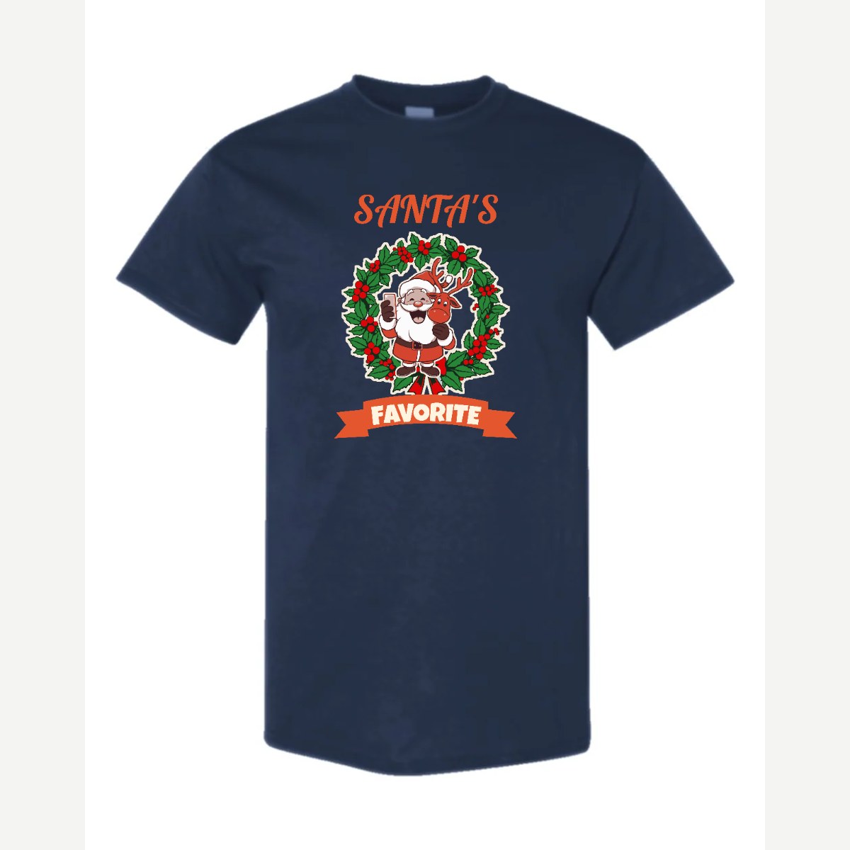 Santa's Favorite — Classic Tee / Navy