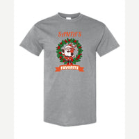 Santa's Favorite — Classic Tee / Sport Grey