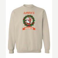Santa's Favorite — Crewneck Sweatshirt / Sand