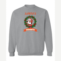Santa's Favorite — Crewneck Sweatshirt / Sport Grey