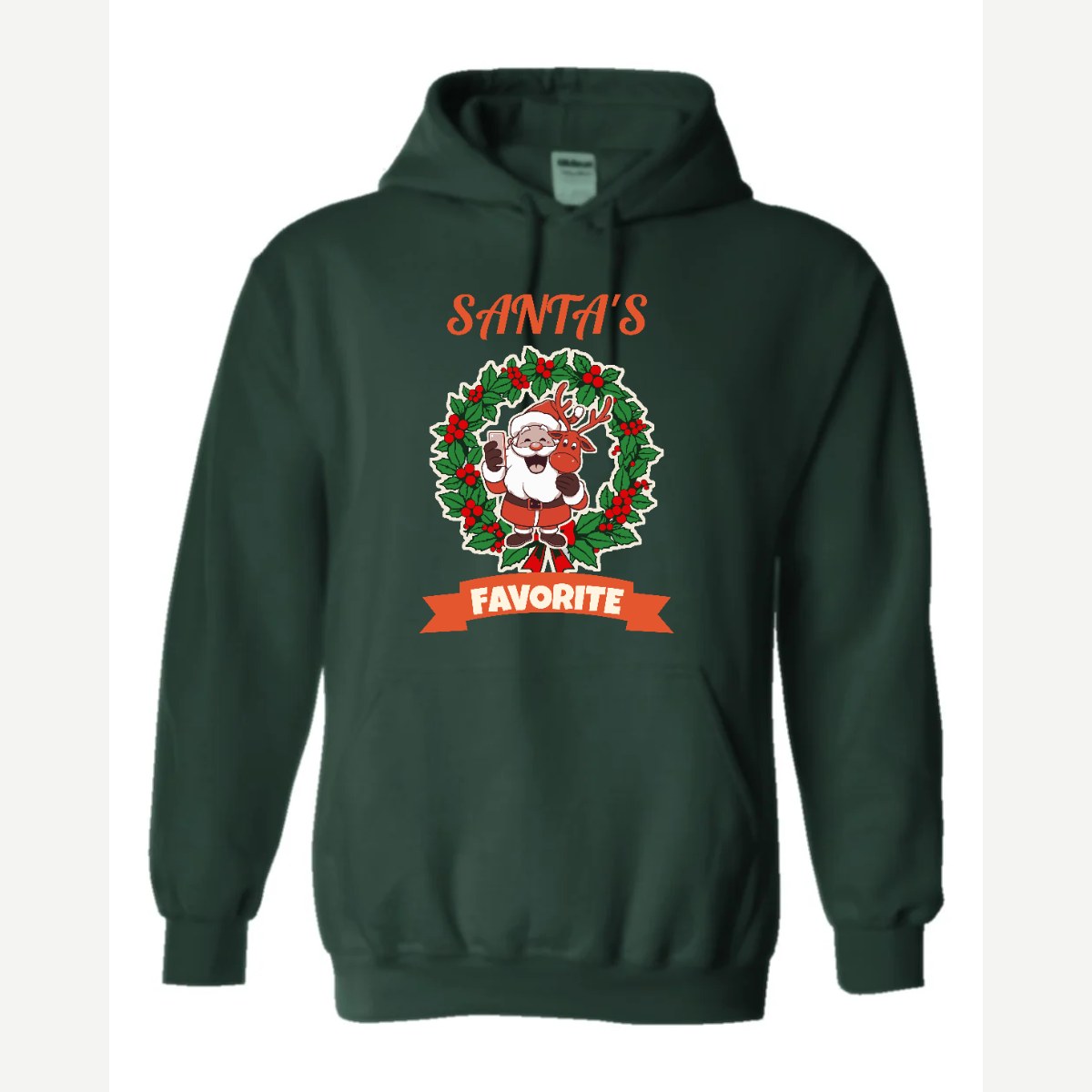 Santa's Favorite — Hoodie / Forest Green