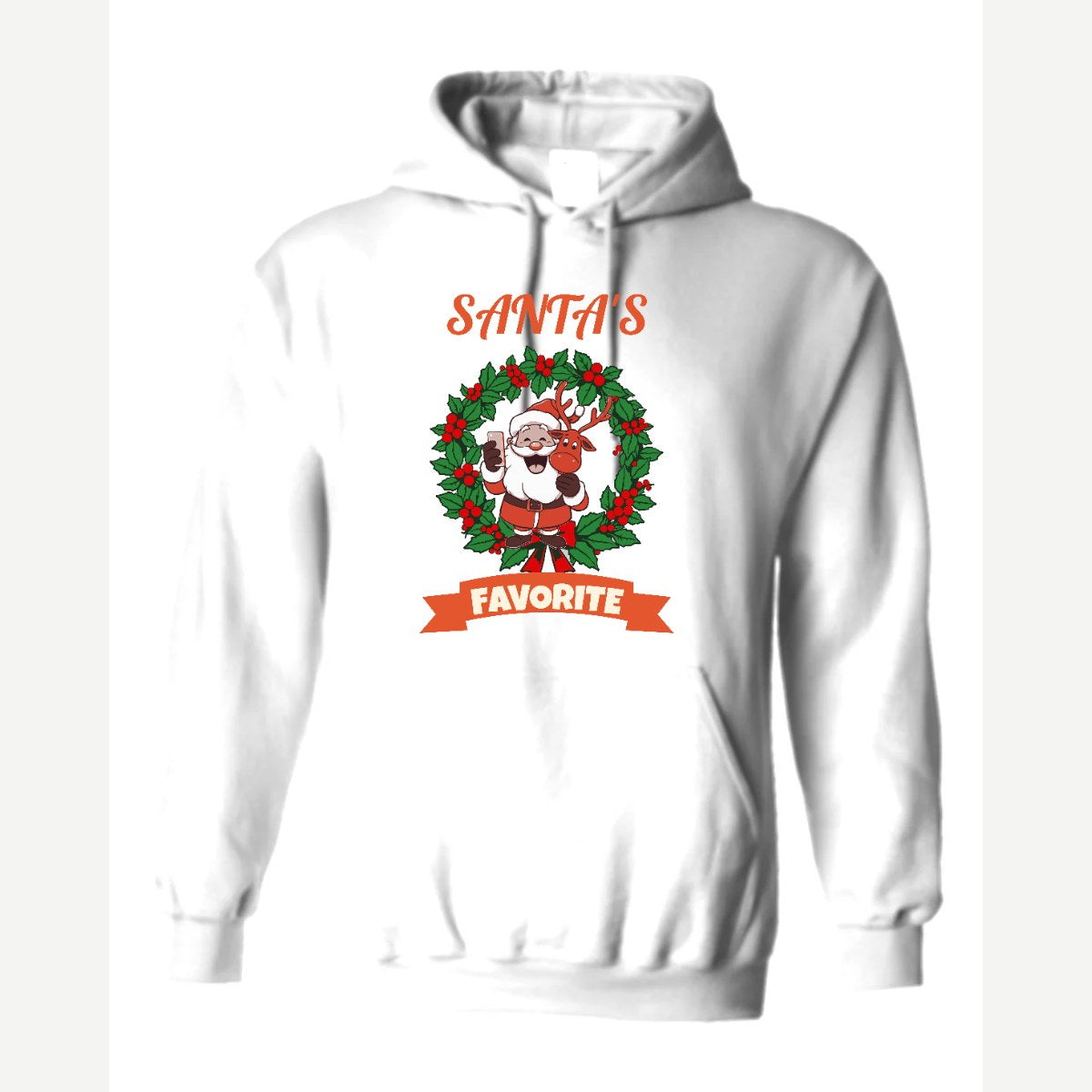 Santa's Favorite — Hoodie / White