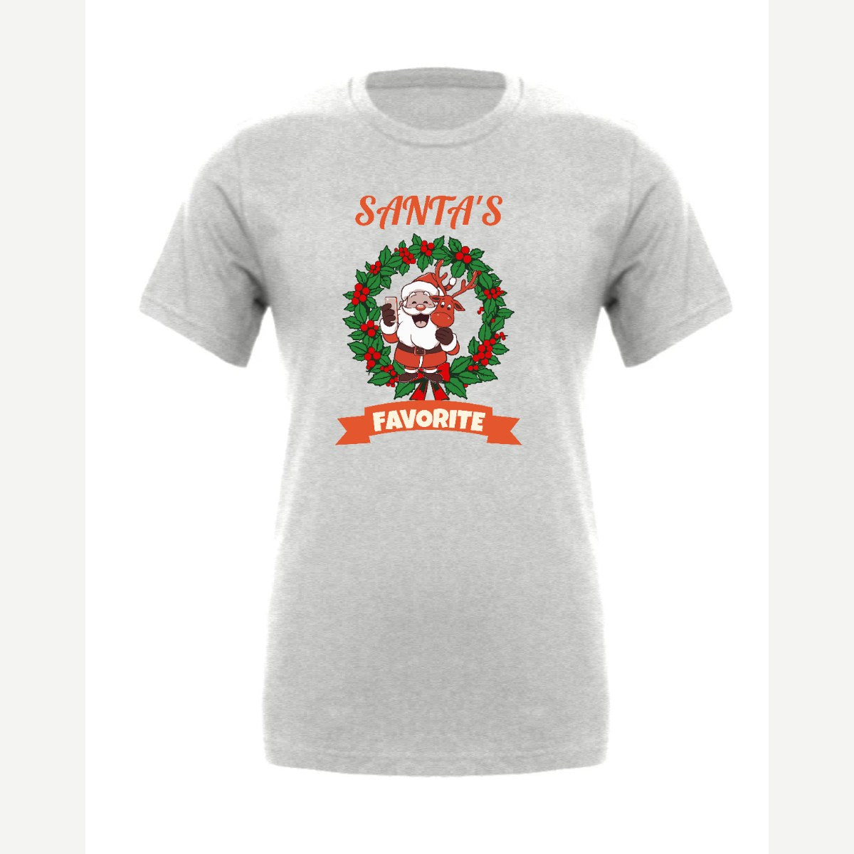 Santa's Favorite — Premium Tee / Athletic Heather