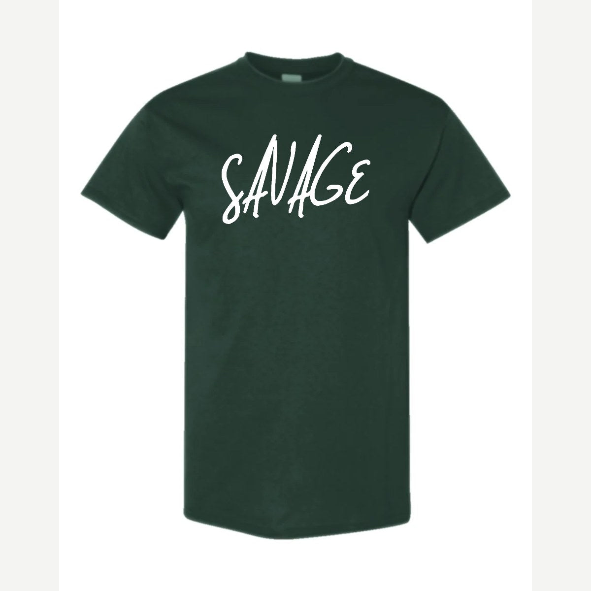 Savage (Script) — Classic Tee / Forest Green