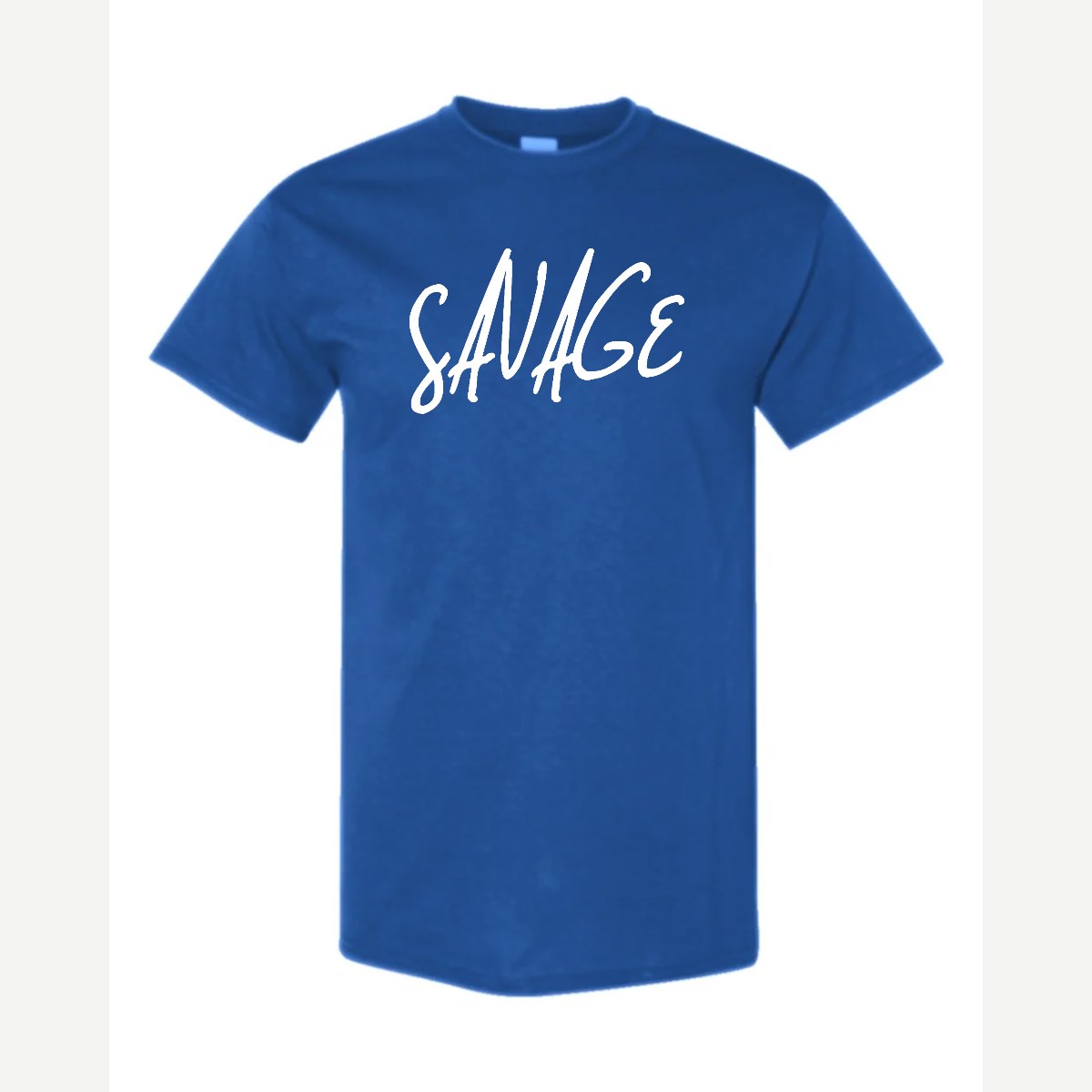 Savage (Script) — Classic Tee / Royal