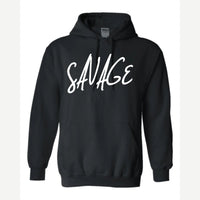 Savage (Script) — Hoodie / Black