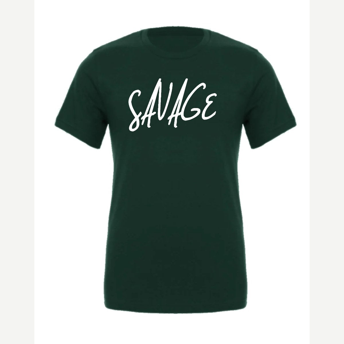 Savage (Script) — Premium Tee / Forest