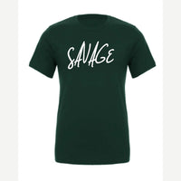 Savage (Script) — Premium Tee / Forest