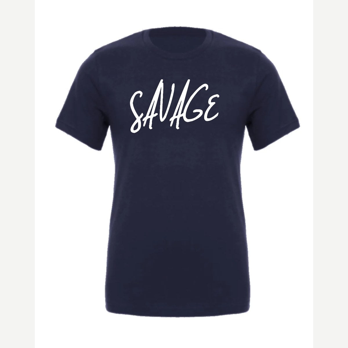 Savage (Script) — Premium Tee / Navy