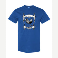 Save Some Gas (Rooster) — Classic Tee / Royal
