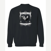 Save Some Gas (Rooster) — Crewneck Sweatshirt / Black