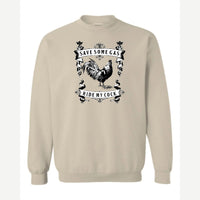 Save Some Gas (Rooster) — Crewneck Sweatshirt / Sand