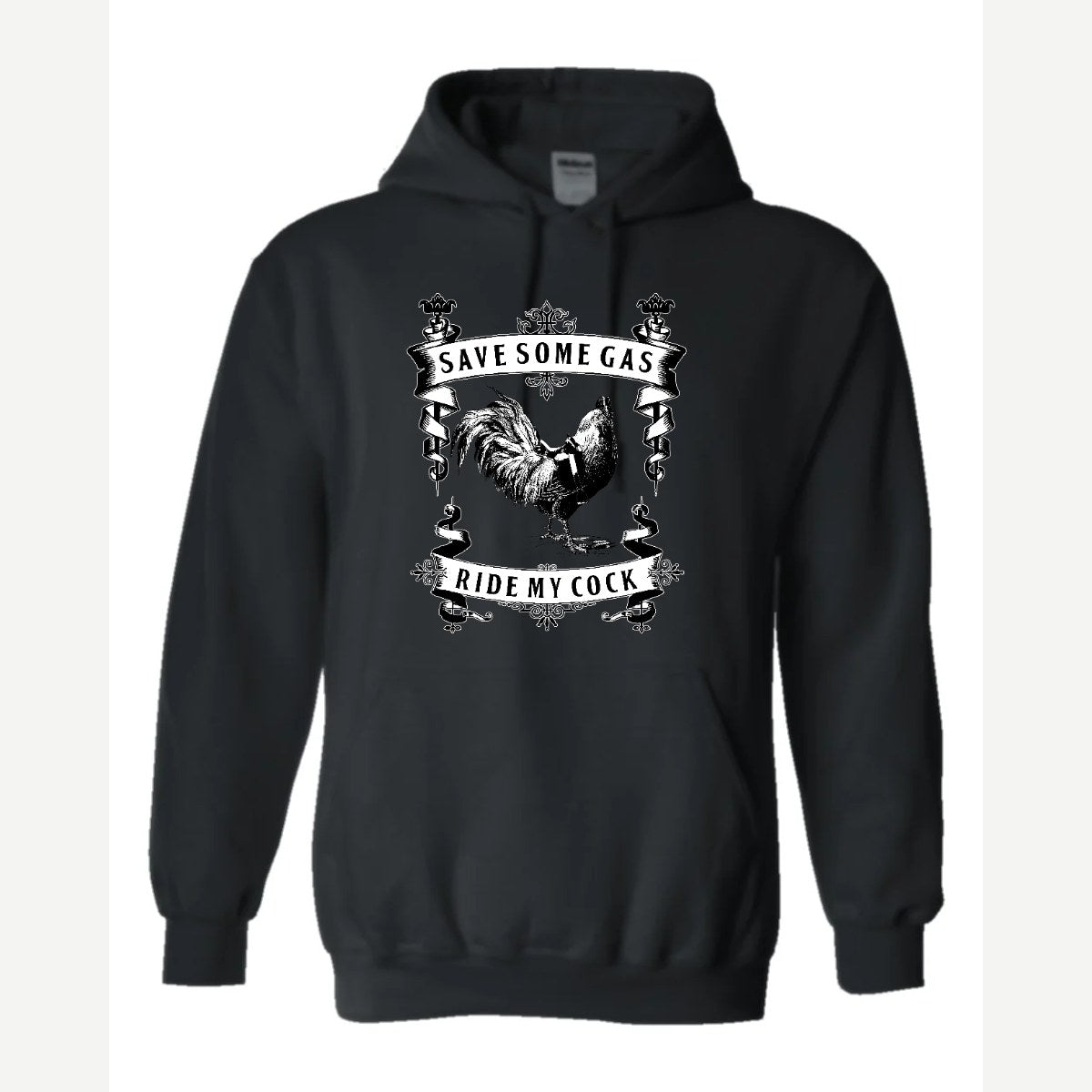 Save Some Gas (Rooster) — Hoodie / Black