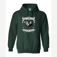 Save Some Gas (Rooster) — Hoodie / Forest Green