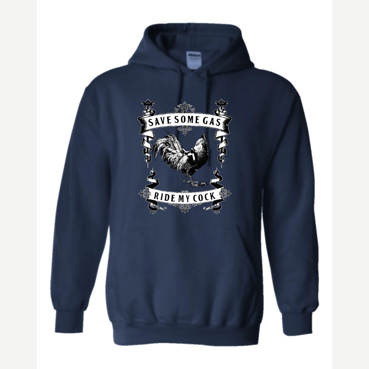 Save Some Gas (Rooster) — Hoodie / Navy