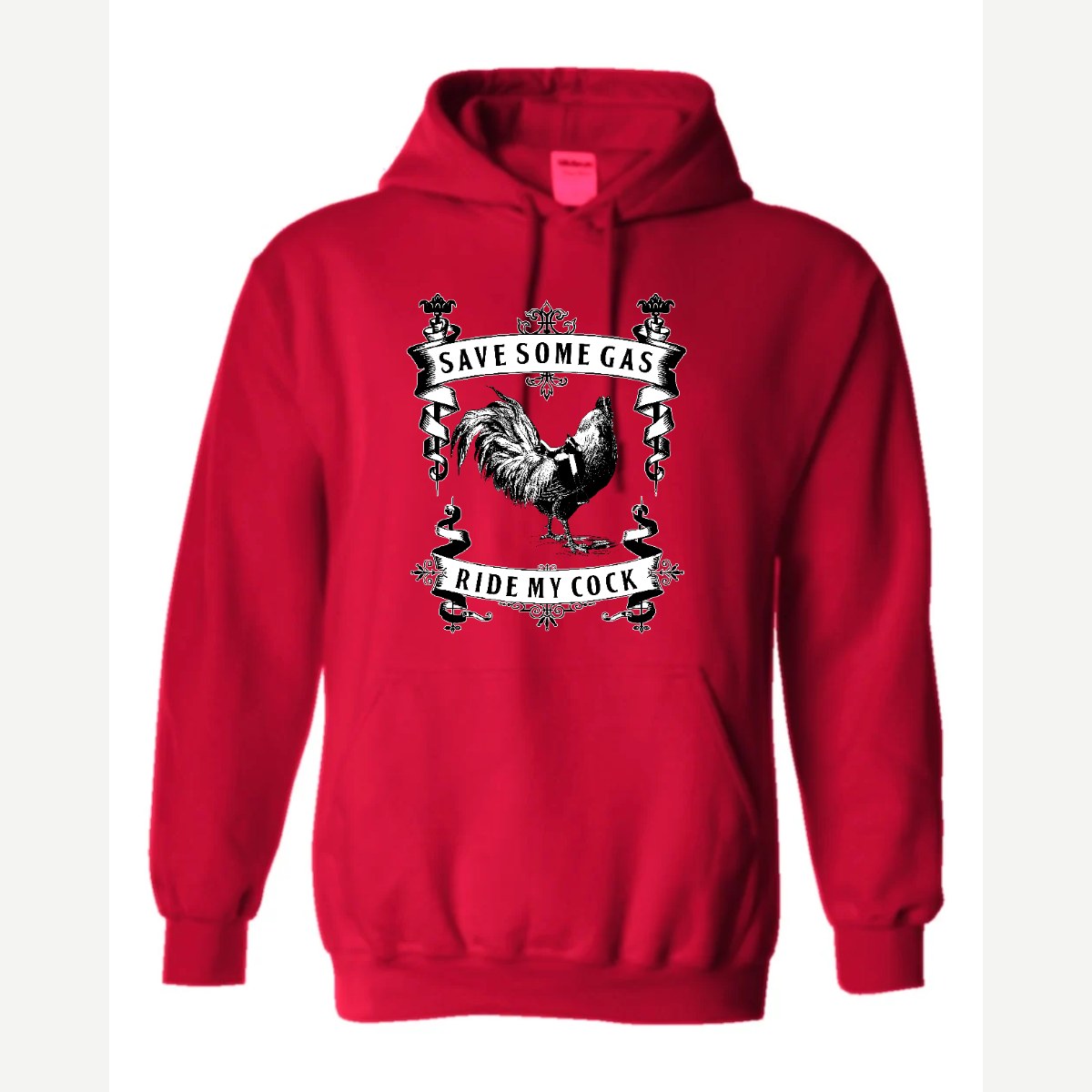 Save Some Gas (Rooster) — Hoodie / Red