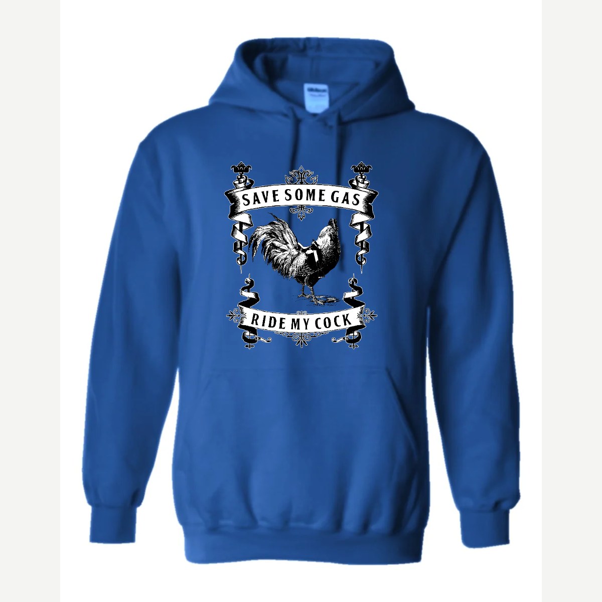 Save Some Gas (Rooster) — Hoodie / Royal