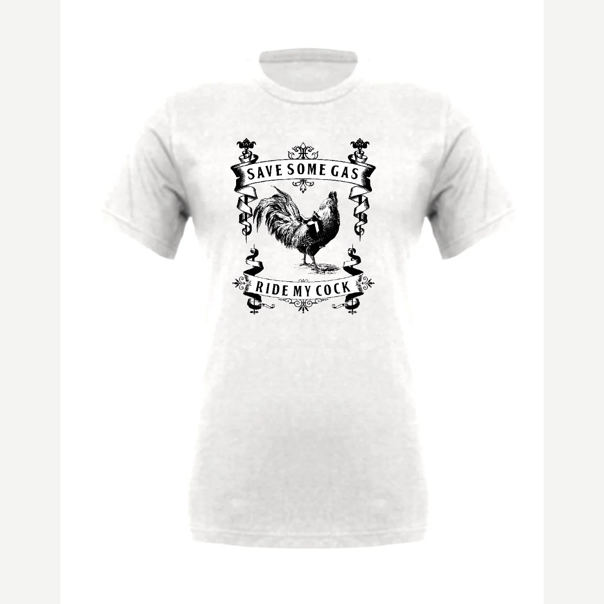 Save Some Gas (Rooster) — Premium Tee / White