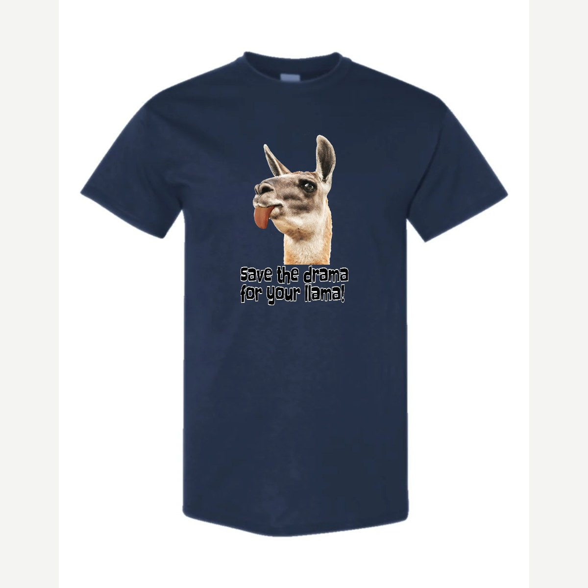 Save the Drama for Your Llama! — Classic Tee / Navy