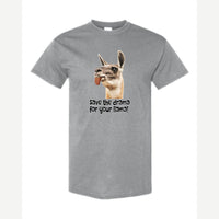 Save the Drama for Your Llama! — Classic Tee / Sport Grey