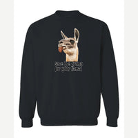 Save the Drama for Your Llama! — Crewneck Sweatshirt / Black