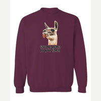 Save the Drama for Your Llama! — Crewneck Sweatshirt / Maroon