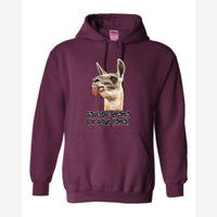 Save the Drama for Your Llama! — Hoodie / Maroon