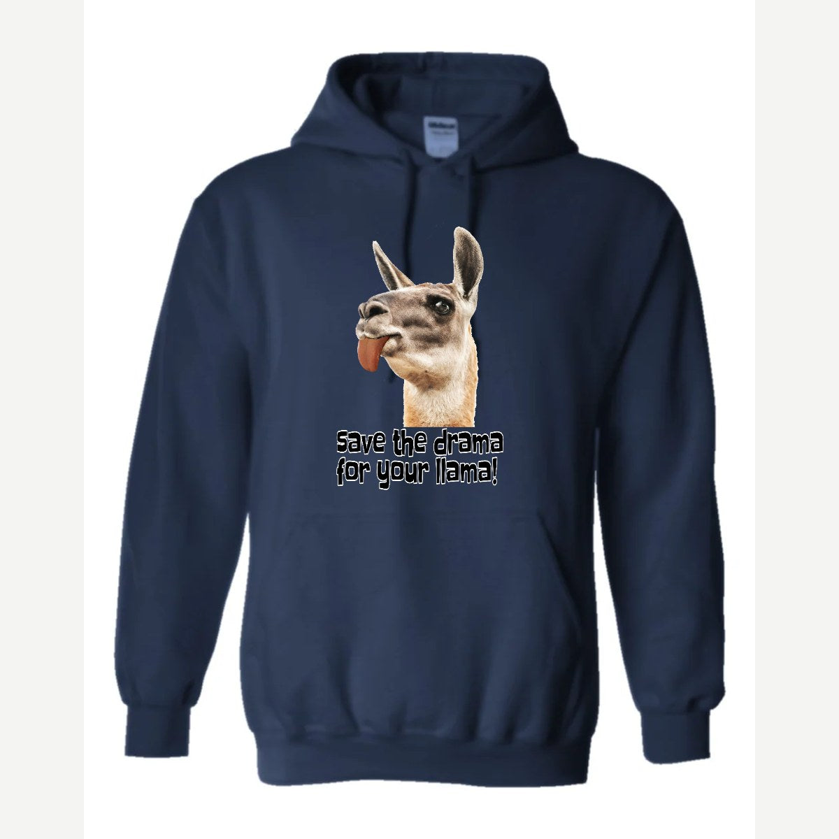 Save the Drama for Your Llama! — Hoodie / Navy