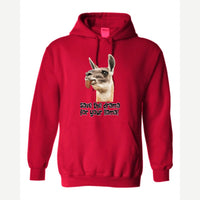 Save the Drama for Your Llama! — Hoodie / Red