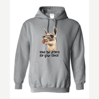 Save the Drama for Your Llama! — Hoodie / Sport Grey