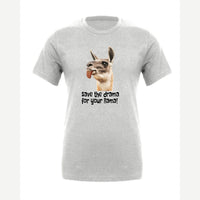 Save the Drama for Your Llama! — Premium Tee / Athletic Heather