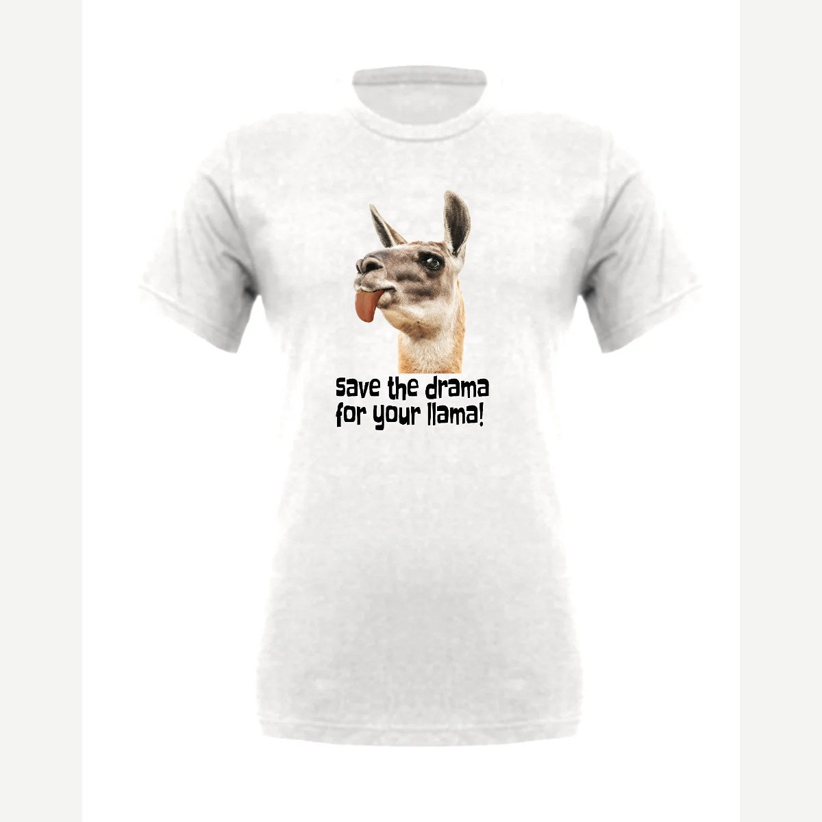 Save the Drama for Your Llama! — Premium Tee / White
